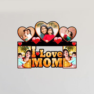 I Love Mom Photo Frame