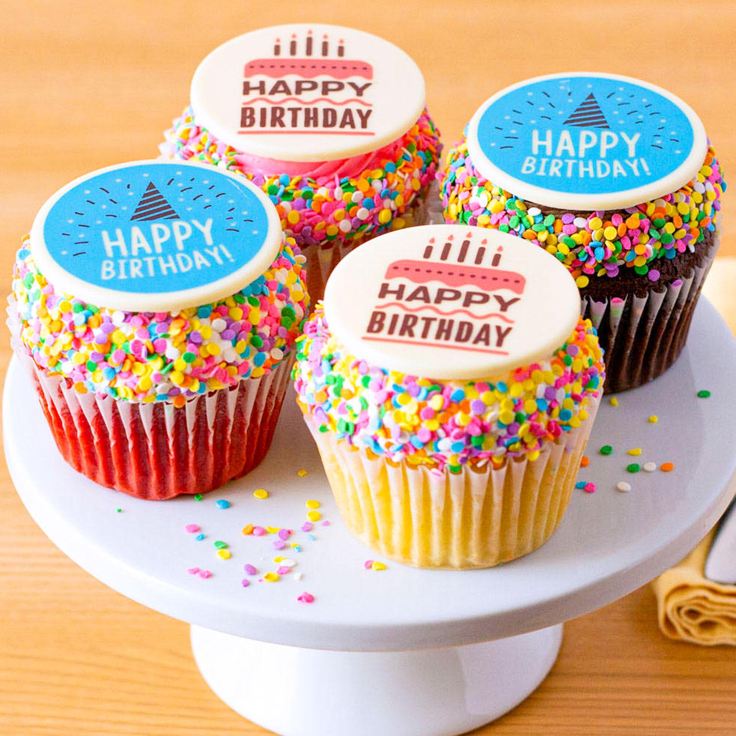 Yellow Cake Cupcakes (Birthday Cupcakes!)