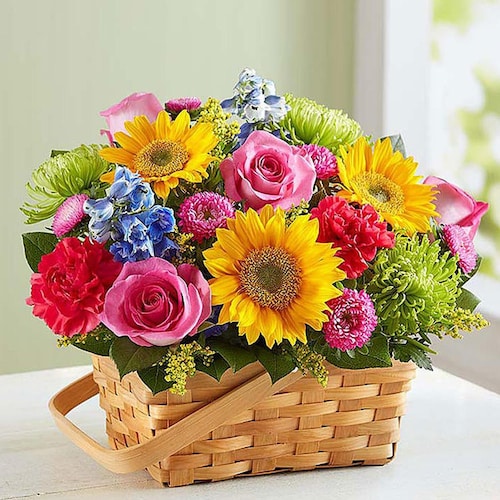 Buy Sunny Flower Basket
