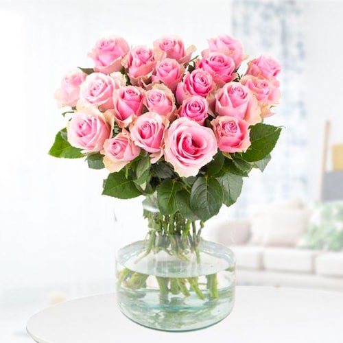 Buy Exotic Pink Roses Bouquet