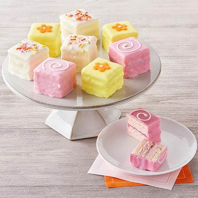 Spring Cube Cake Bites