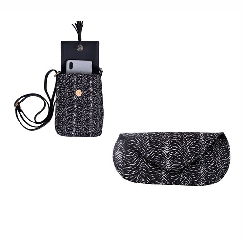 Buy Stylish Black Mobile Bag
