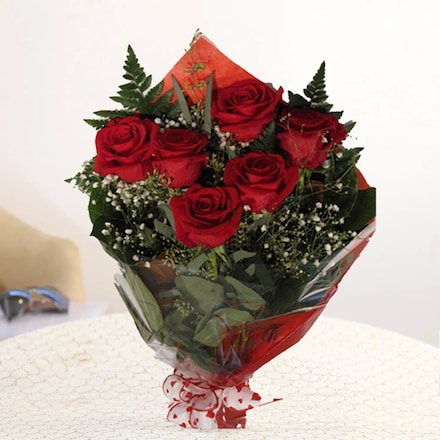 Red Rose Birthday Bouquet - Flower Delivery Dubai, UAE