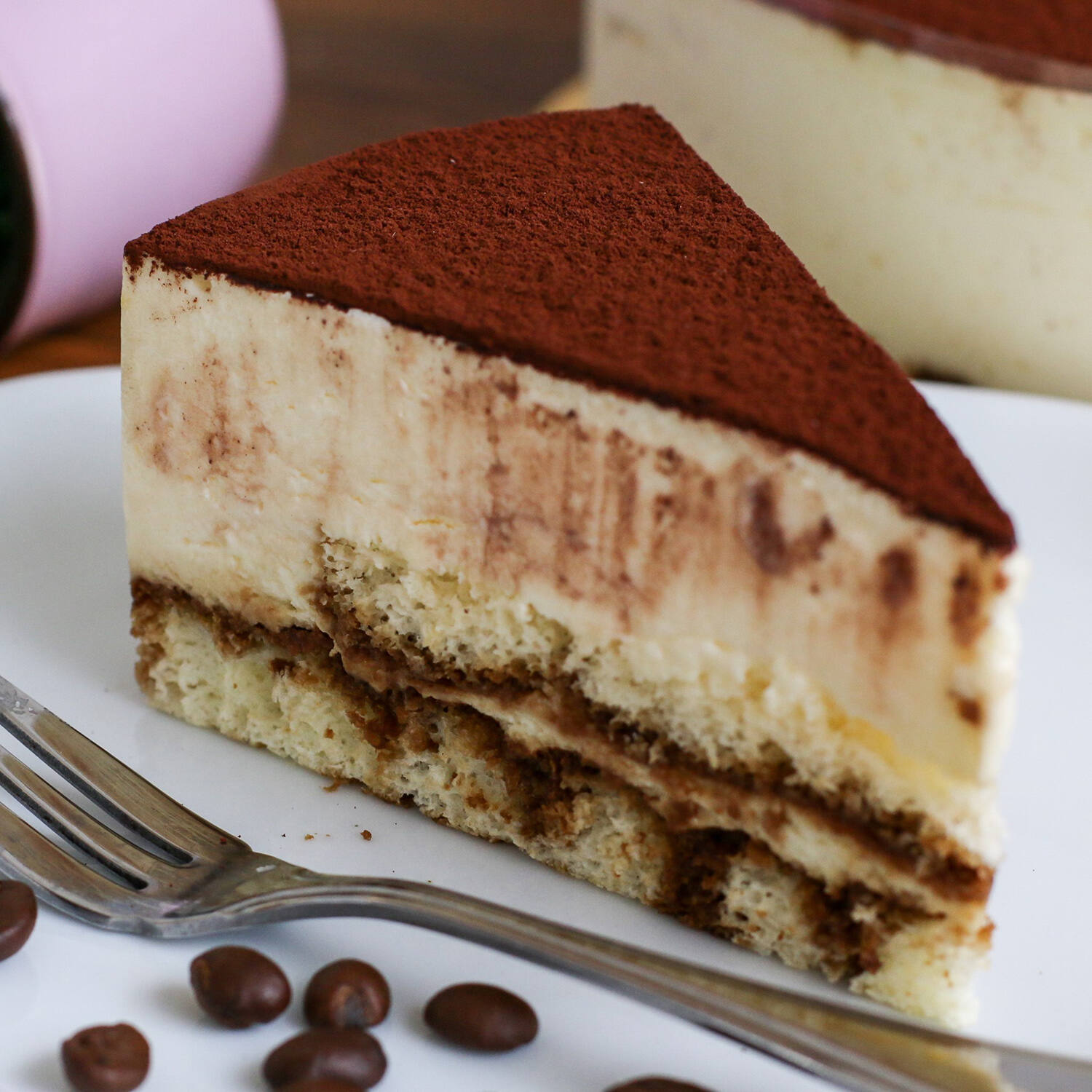 Tiramisu Mousse Cake Recipe - The Cooking Foodie