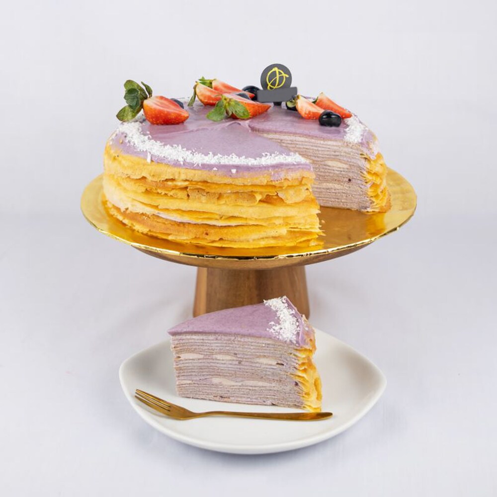 Fascinating Purple Sweet Potato Crepe Cake | Winni