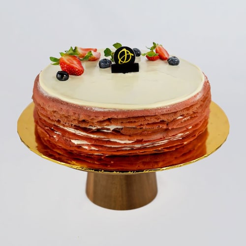 Buy Mouthwatering Red Velvet Crepe Cake