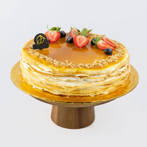 Buy Flavourful Salted Caramel Almond Crepe Cake