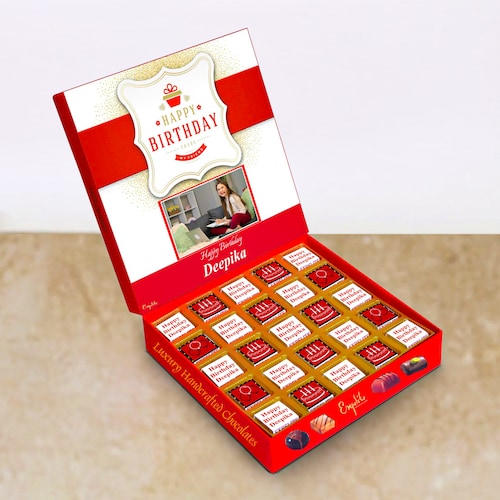 Buy Happy Birthday Personalised Name Chocolates