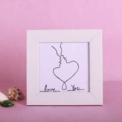Buy Love You Minimalist Line Art Frame