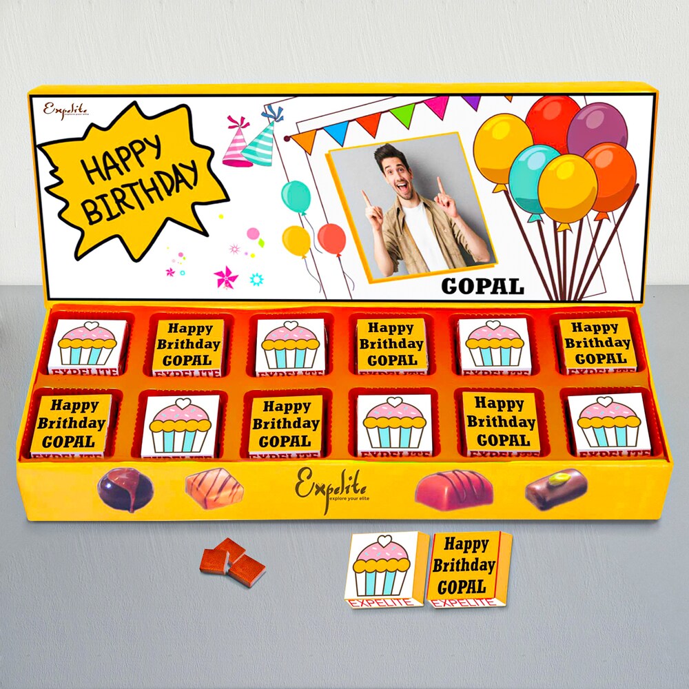 Personalized Chocolate Box For Birthday Winni