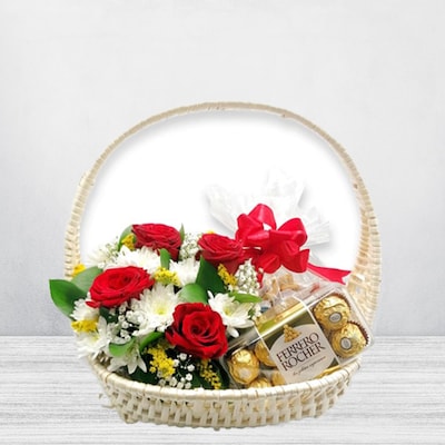 Rocher Choco Flower Basket