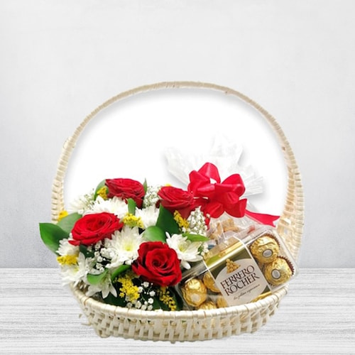 Buy Rocher Choco Flower Basket