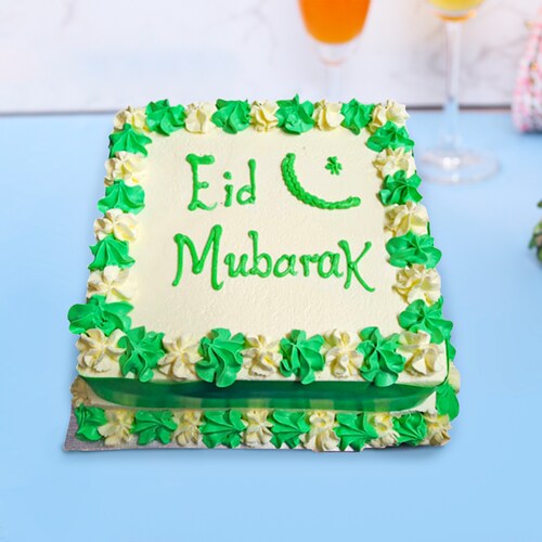 Buy Rectangle Eid Mubarak Cake