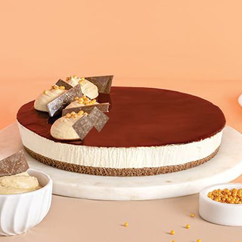 Buy Caramel Cream Eggless Cheesecake