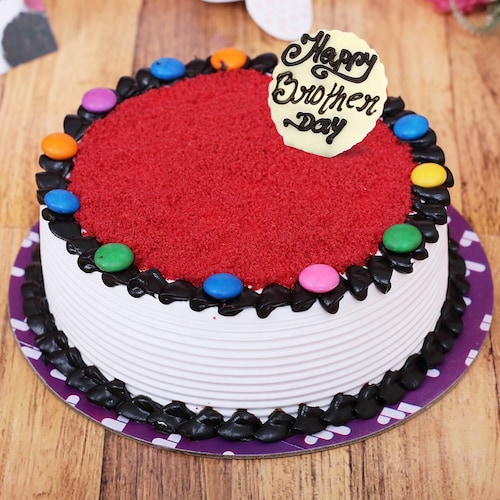 Buy Gems Red Velvet Brother Day Cake