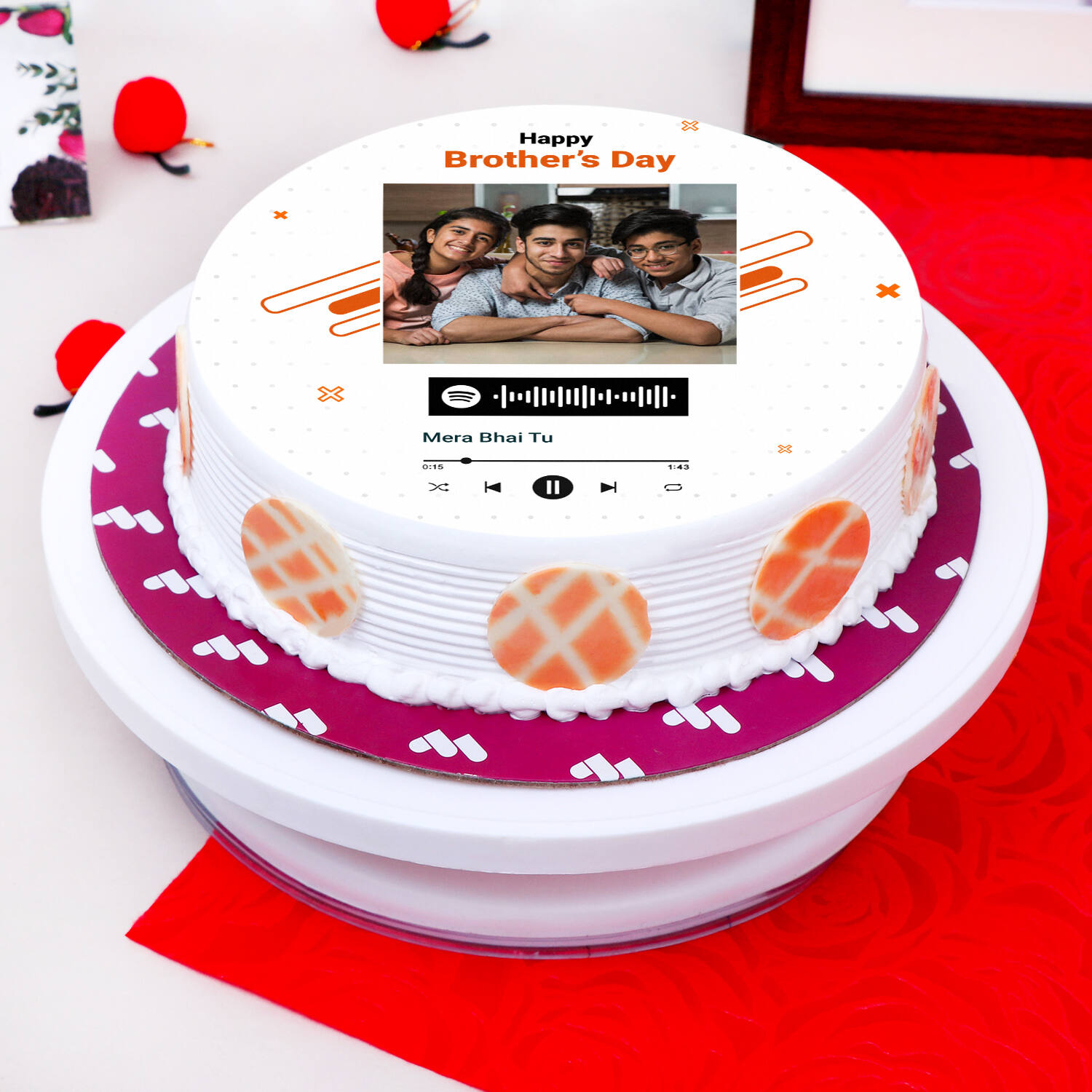 album themed cake with spotify codes! imagine playing your fav song from a  cake! 🤍🎵 🍰Korean Lunch Box cake start at 90k! #kor... | Instagram