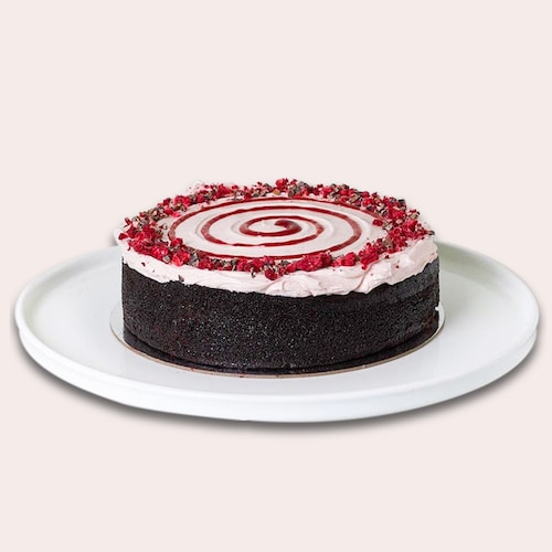 Buy Fresh Raspberry chocolate Vegan  Cake