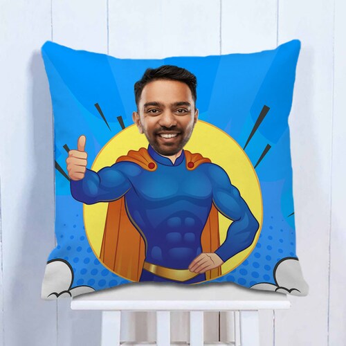Buy Personalised Super Hero Cushion