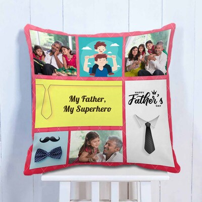 Personalised Super Dad Cushion
