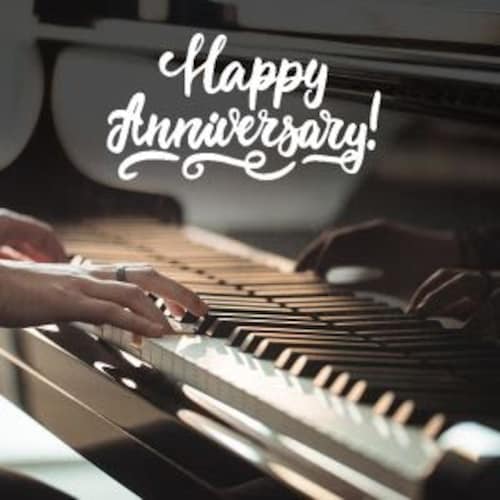 Buy Adorable Anniversary Piano Song on Video Call
