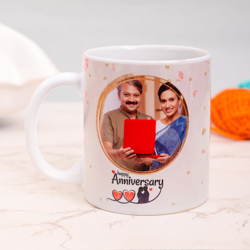 Custom 50th Wedding Anniversary Mug, Personalised Wedding Mug 