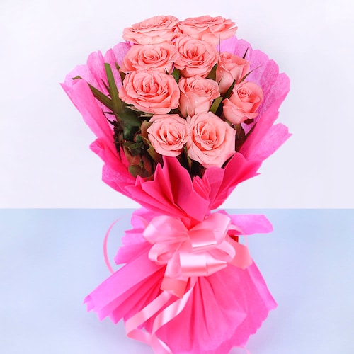 Buy Fantastic Pink Roses Bouquet