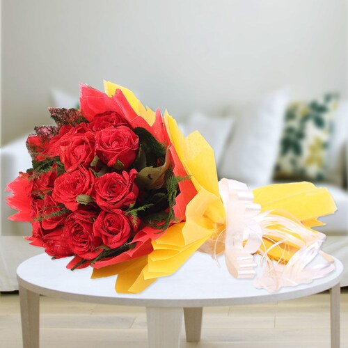 Buy Impressive Red Roses Bouquet