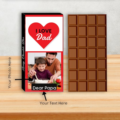 Buy Love You Dad Personalised Fathers Day Chocolate Gift