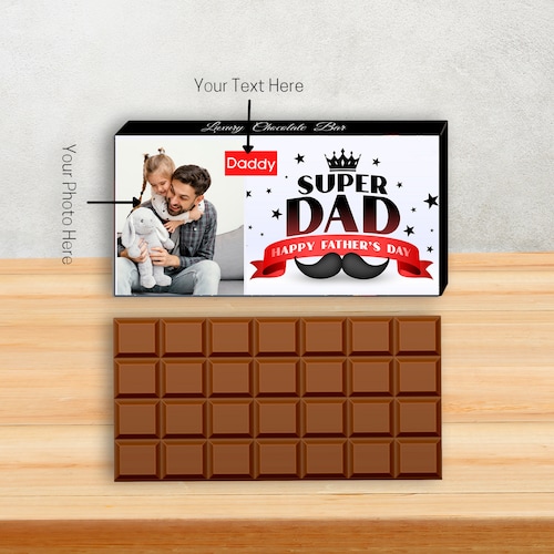 Buy Personalized Super Dad Chocolate Gifts