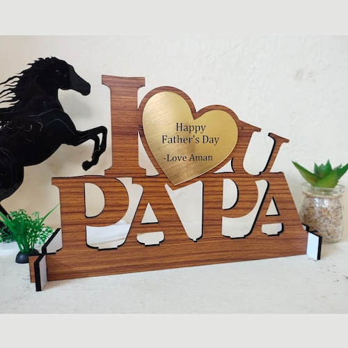 Buy Personalised I Love You Papa Msg Table Top