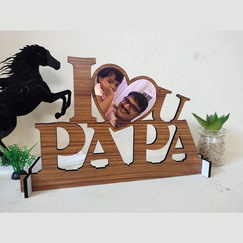 Buy Personalised I Love You Papa Image Table Top