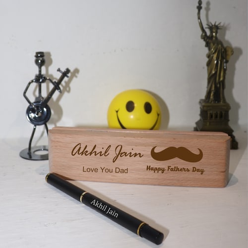 Buy Fathers Day Pen Box With Customised Pen