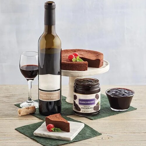 Buy Chocolate Decadence Cake With Dessert Wine