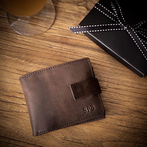 Leather Monogram Wallet