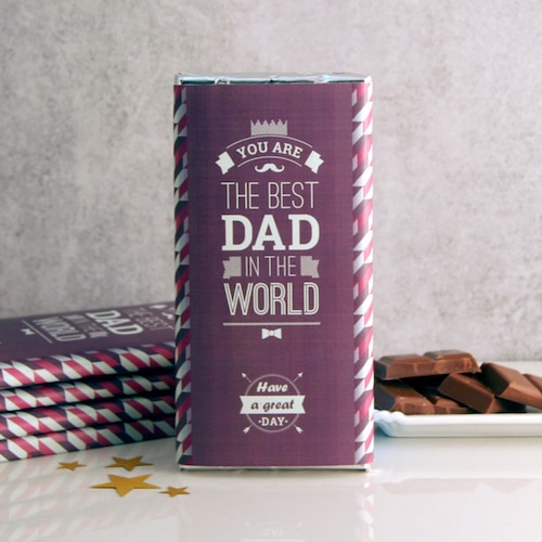 Buy Best Dad In The World Chocolate Bar