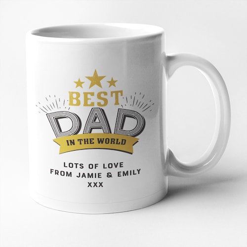Buy Personalised Best Dad In The World Mug