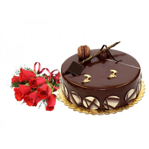 Buy Flower Chocolate Cake