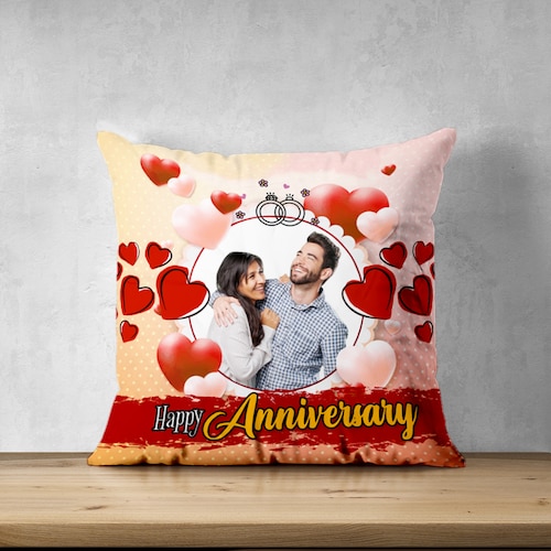 Personalized discount anniversary pillow