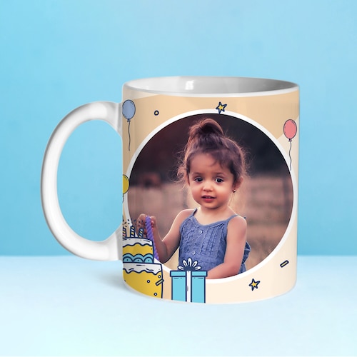 Buy Happy Bday Personalised Mug