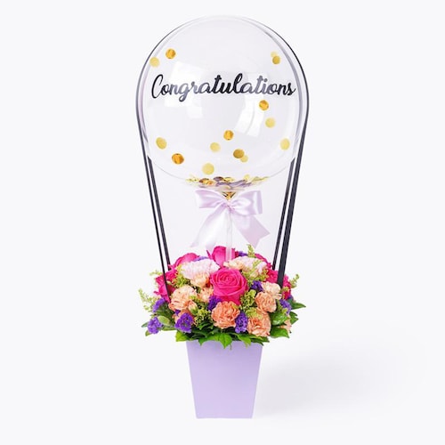 Buy Big Celebrations Felicity Balloon Flower Box
