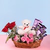 Buy Charismatic Rose and Teddy Arrangement