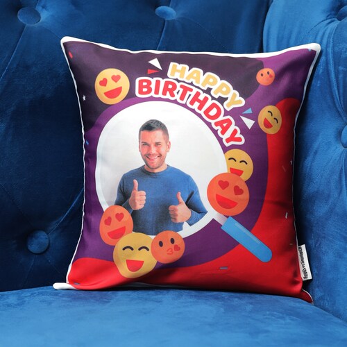 Buy Smiley Birthday Cushion