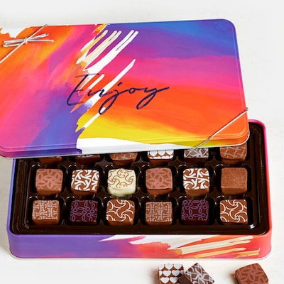18 Pc Enjoy! Chocolate Pralines Tin
