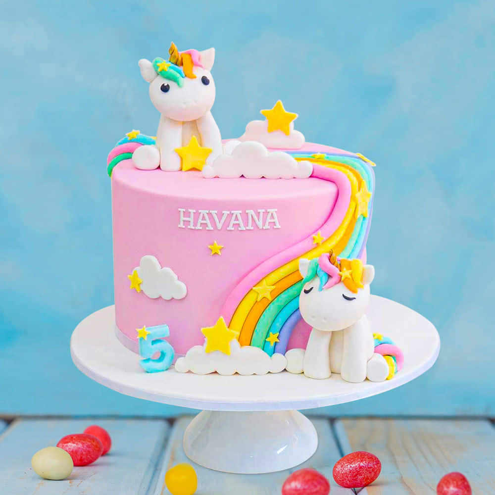 K1] Pastel Unicorn Cake