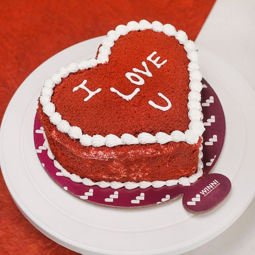 Buy Heart Shape Red Velvet Cake