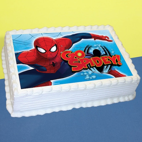 Buy Spiderman Vanilla Poster Cake