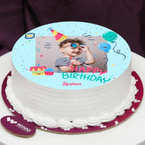 Buy Birthday Photo Cake Round Shape