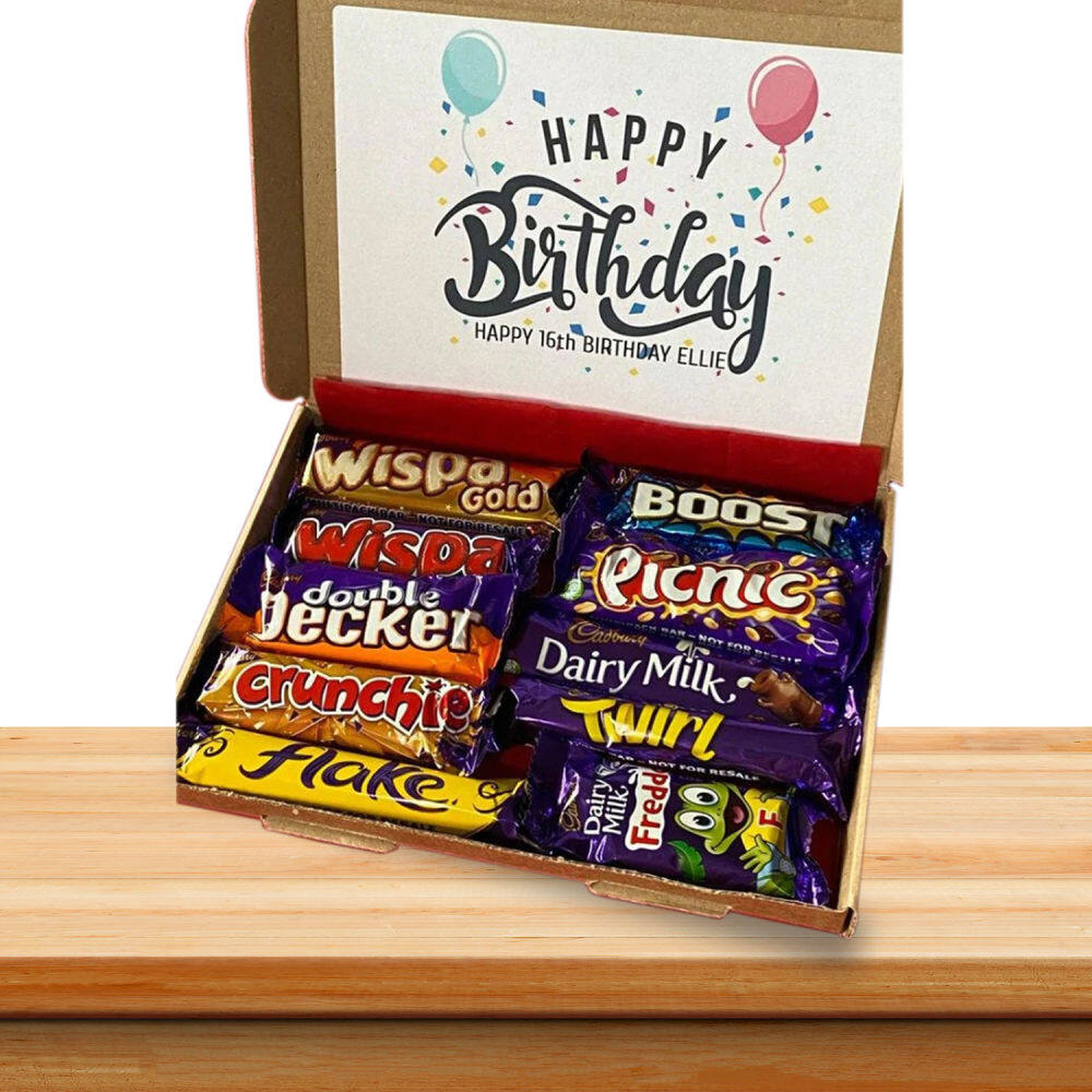 Water Color Design Personalised Chocolate Gift Box for Birthday (with –  CHOCOCRAFT