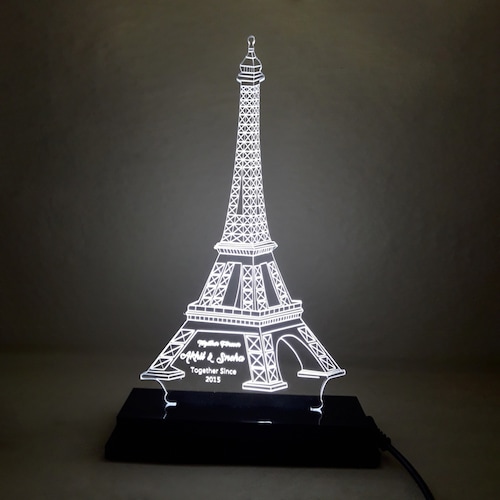 Buy Personalised Effiel Tower 3D Led Lamp