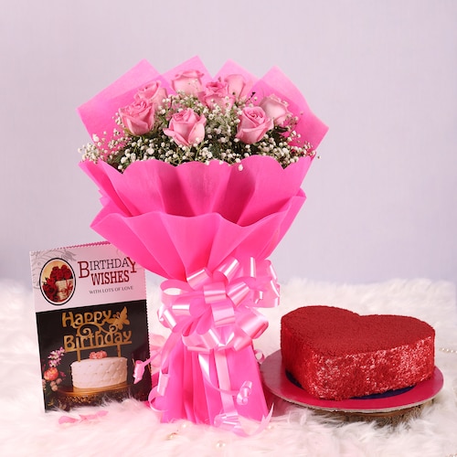 Buy Enchanting Roses Combo